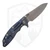 Hinderer Knives XM-18 3.5" Sheepsfoot Battle Blue Ti, Blue/Black G10, Working Finish S45VN