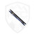 Hinderer Knives XM-18 3.5" Sheepsfoot Stonewash Blue Ti, Black G10, Stonewash S45VN