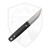 LT Wright Knives Pronghorn Scandi, Black G10,  O1