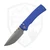 Chaves ProTech Redencion 229 Tanto Auto Blue Aluminum, Stonewash S35VN