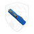 Microtech UTX-85 Gen IV Single Edge Blue Aluminum, Apocalyptic M390MK - 12314-10APBL