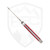 Jack Wolf Knives Equal End Slipjoint, Stainless Steel Bolsters, Smooth Red Bone Inlay, Flat Ground 14C28N