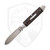 Jack Wolf Knives Equal End Slipjoint, Stainless Steel Bolsters, Ebony Wood Inlay, Flat Ground 14C28N