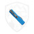Microtech UTX-85 Gen IV Tanto Edge Blue Aluminum, Apocalyptic M390MK - 12334-10APBL