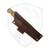 Hellbender Blade Co Mudpup OD Green Micarta, Orange Magnacut