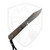 Jack Wolf Knives Backwoods FIXedc Fixed Blade Sunset Orange Camo Carbon, Belt Satin S90V