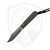 Jack Wolf Knives Backwoods FIXedc Fixed Blade Star Burst Milled Titanium, Belt Satin DLC S90V