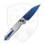Kershaw Bel Air Cryopick, Raw Aluminum, Blue Magnacut - 6105RAWBLU