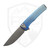 MachineWise Sonora Ice Blue Fade Sunray Milled Titanium with Titanium Bolster, Stonewash S90V - #1652