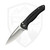 Civivi Kitefin Button Lock, Black Aluminum, Satin 14C28N - C240911