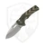 Civivi Vexron Button Lock, Green Tan G10, Stonewash 14C28N - C240662