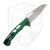 Dead Reckon Knives Ridgeback Integral, Reverse Tanto Green Aluminum, Stonewash Magnacut