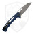 Dead Reckon Knives Ridgeback Integral, Reverse Tanto Navy Aluminum, Dark Stonewash Magnacut