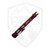 Dead Reckon Knives Ridgeback Integral, Reverse Tanto Red Aluminum, Dark Stonewash Magnacut