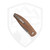 TRM Atom, 3D Contoured Smooth Burlap Micarta, Stonewashed Magnacut - DLR-ATM-MIC-3D