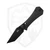 Aux Mfg Coffin Crossbar Lock, Black Micarta, Black 14C28N - 0005BLK