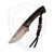 Gregory Johns Custom Small Fixed Blade, Copper Damascus #1