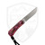 Jack Wolf Knives Pioneer FIXedc, Red Abalone Handle, Belt Satin S90v