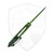Heretic Knives Medusa Manual Recurve, Cel Shaded Toxic Green, Magnacut - H010-CS-TX