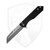 Heretic Knives Jinn Button Lock Manual Black Aluminum, Battleworn Magnacut - H213- 5A