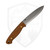 Lt Wright Shemanese Companion Scandi AEB-L, Natural Micarta, Leather Belt Sheath