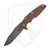 Hinderer Knives Eklipse 3.5 Skinny Flipper Fullered Harpoon Spanto, Coyote G10, Working Finish, Working Finish Magnacut