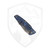 Hinderer Knives Eklipse 3.5 Skinny Non Flipper Fullered Harpoon Spearpoint, Blue/Black G10, Battle Blue, Working Finish Magnacut