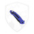 Klaken Falcon Flipper Liner Lock, Blue G10, PVD D2 - K02BLU
