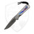 Chris Reeve Knives Small Sebenza 31 Unique Graphic, Triple Mosaic Opal Cabochon Inlay, Drop Point Magnacut #1