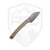 Hellbender Blade Co Newt, OD Green Micarta, Satin Magnacut, Leather Sheath