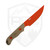 Hellbender Blade Co Outfitter, OD Green Micarta, Orange Magnacut
