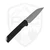 Kershaw Mini Iridium Fixed, Black Micarta, Stonewash D2 - 1051