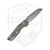 Microtech MSI Mini S/E, Fluted Clear Aluminum, Stonewash M390MK - 210M-10FLNC