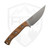 Microtech Akris Fixed Blade, Dark Earth G10, Stonewash M390MK - 95-10DE-1