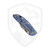 Hinderer Knives XM-18 Bowie Non-Flipper, Bead Blast Blue Titanium, Black G10, Stonewash Magnacut