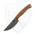 Microtech Akris Fixed Blade, Dark Earth G10, Stonewash M390MK - 95-10 DE-6