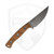 Microtech Akris Fixed Blade, Dark Earth G10, Stonewash M390MK - 95-10 DE-6