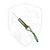 Toros Knife And Tool Bear Claw, Blue and Green Resin, N690 w/ Blue Leather Sheath