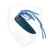 Toros Knife And Tool Bear Claw, Blue Swirl Stabilized Wood, N690 w/ Blue Leather Sheath