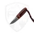 Toros Knife And Tool Bear Claw, Red Resin, N690 w/ Red Leather Sheath