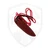 Toros Knife And Tool Bear Claw, Red Resin, N690 w/ Red Leather Sheath