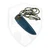 Toros Knife And Tool Bear Claw, Red and Green Stabilized Wood, N690 w/ Blue Leather Sheath