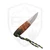 Toros Knife And Tool Bear Claw, Red and Green Stabilized Wood, N690 w/ Blue Leather Sheath