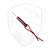 Toros Knife and Tool Bearclaw, N690, Red and Purple Resin w/ Brown Leather Sheath