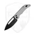 Heretic Knives Koschei Crossbar, Blizzardworn Aluminum, Battleworn Black Magnacut - H061-8A-BLZ