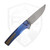Machinewise Sonora, Anodized Blue Titanium w/ Silver Bolster S90V - #2253