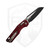 Microtech MSI Mini S/E, Merlot Aluminum, Black M390MK - 210M-1FLMR
