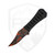 Aux Mfg Custom Pocket Bowie Slim, Black Stingray Wrapped Handle, Orange Camo Cerakote Nitro-V