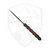 Aux Mfg Custom Pocket Bowie XL, Carbon FIber and Orange Grip-X, Acid Wash AEB-L