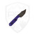 Tactical Pterodactyl Knives Mini Bowie, Purple G10 Handle, CPM154